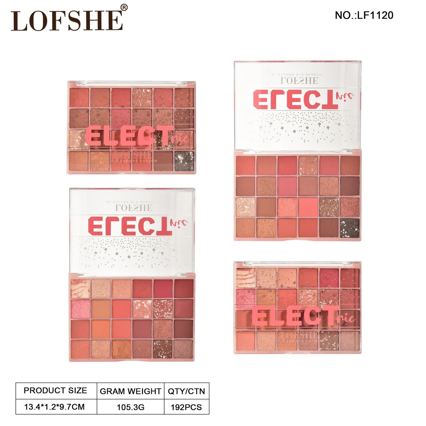 Paleta de Sombras Elect X24 Tonos Tierra Kevin & Coco