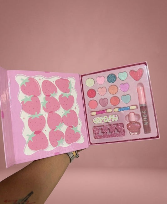 Libro de Sombras, Gloss, Esmalte, Accesorios Para Niñas Strawberry BD-013