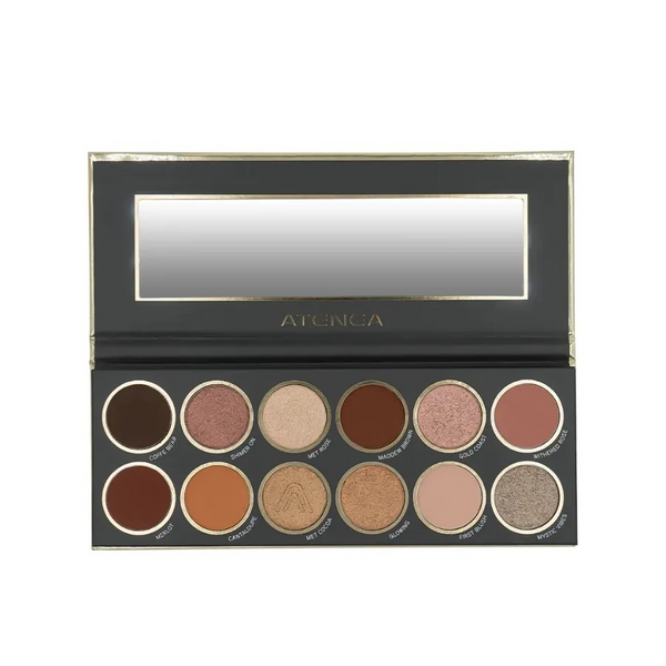 Paleta De Sombras 1st Scence x12 Tonos Con Espejo Atenea