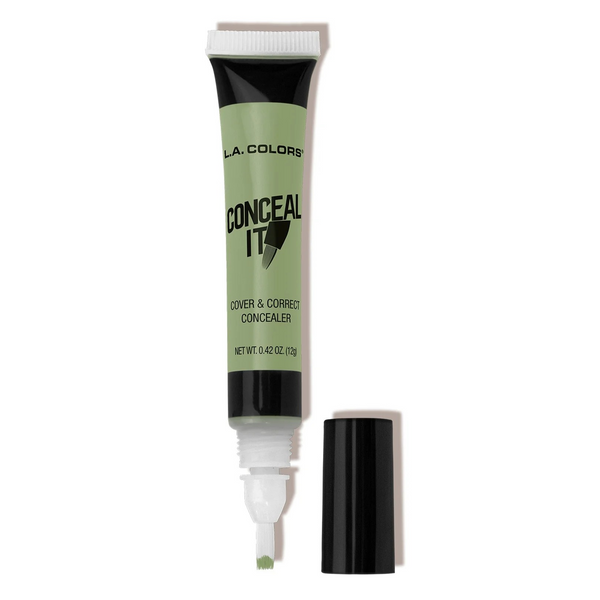 Corrector Liquido Conceal It Con Aplicador LA Colors Tono Green CC562