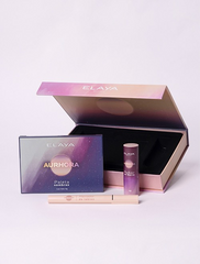 Set Aurhora: Paleta De Sombras + Marcador Para Labios Y Rubor en Barra Elaya