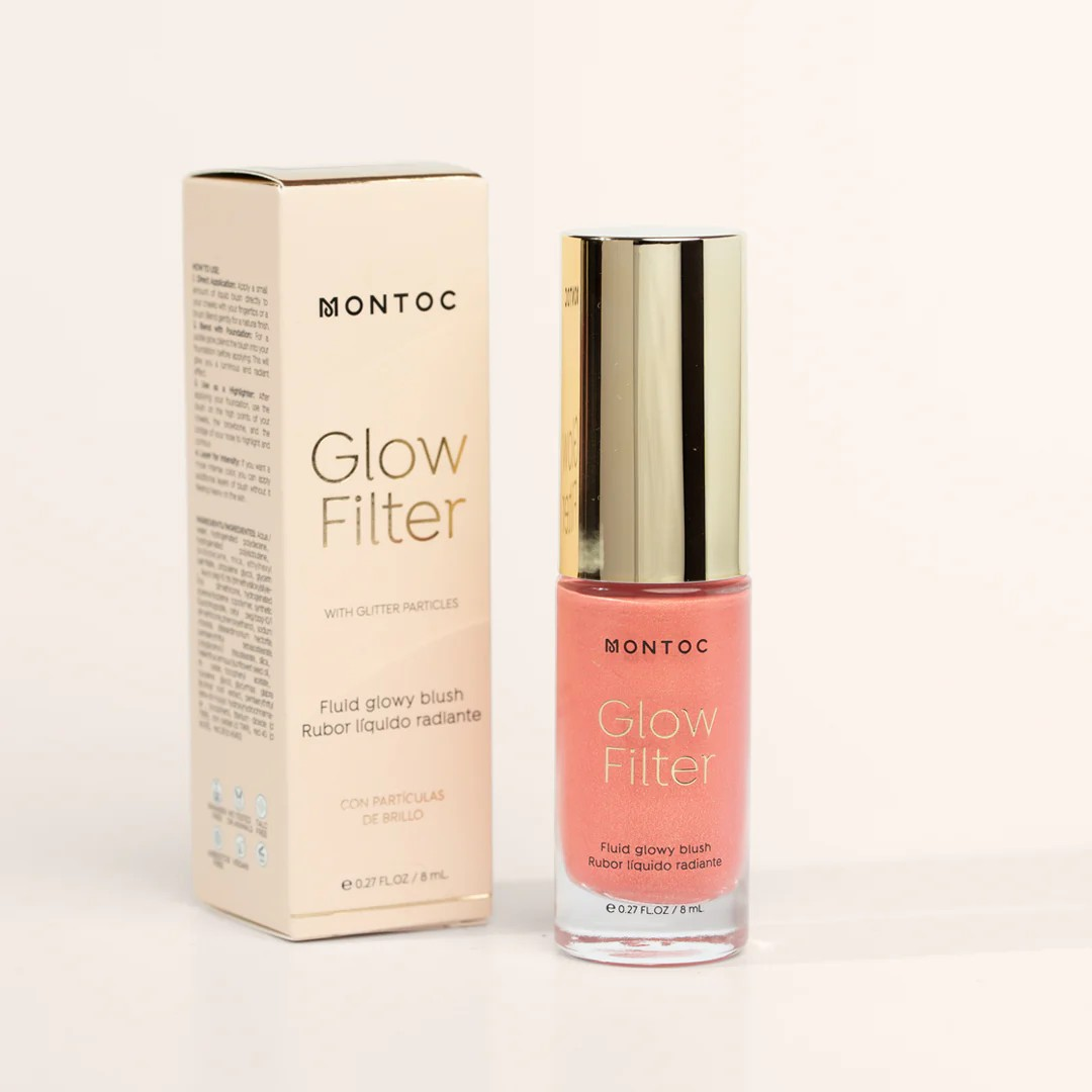 Rubor Liquido Glow Filter Montoc Tono Durazno 1,5