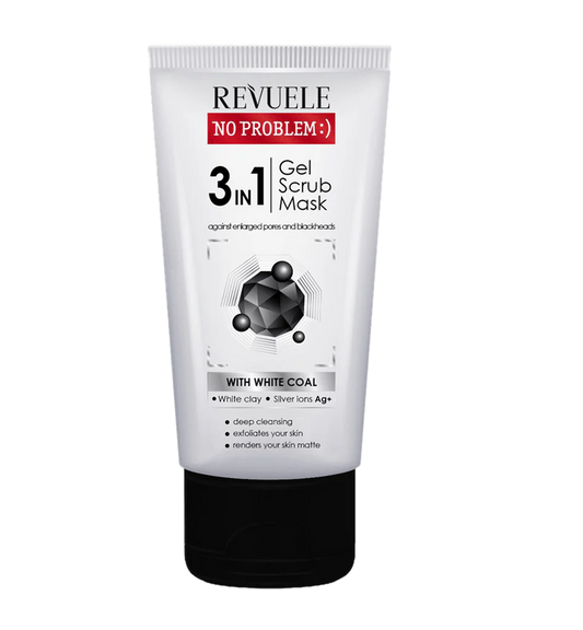 Mascarilla Facial Carbon Activado 3 en 1  Exfoliante - Revuele 150ML