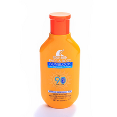 Protector Solar 90SPF Roushun Rostro y Cuerpo Con Vitamina C 200ML
