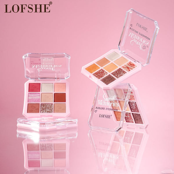 Paleta de Sombras Sweet Memories 9 Tonos Kevin Y Coco LF1515