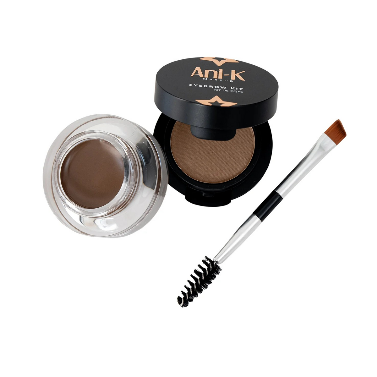 Kit de Maquillaje para Cejas Gel y Polvo con Brocha CA567 Anik - Tono 01
