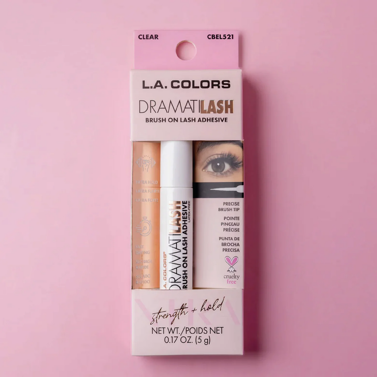 Pegante Para Pestañas DramatiLash Con Aplicador LA Colors Clear