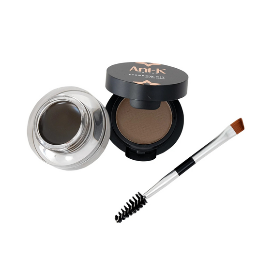 Kit de Maquillaje para Cejas Gel y Polvo con Brocha CA567 Anik - Tono 03