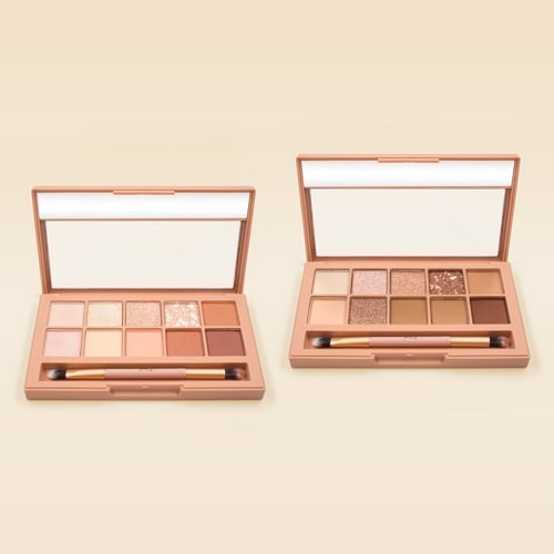 Paleta de Sombras x10 Tonos Tierra con Espejo y Brocha Bright Dawn MYK-6184