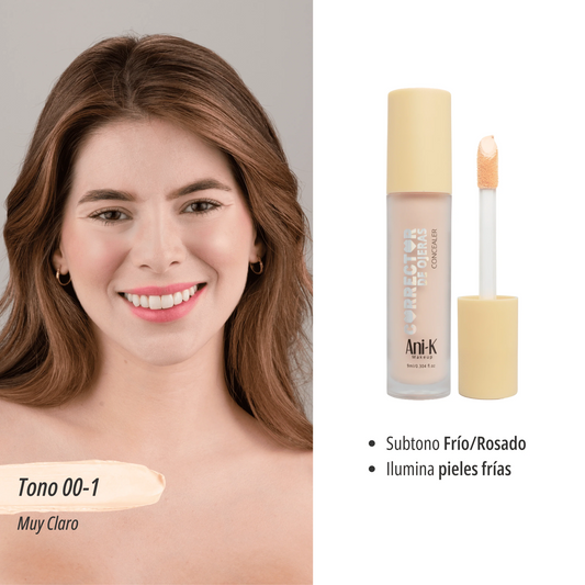 Nuevo! Corrector Liquido Alta Cobertura Bonita Anik - Tono 00-1 CA2668
