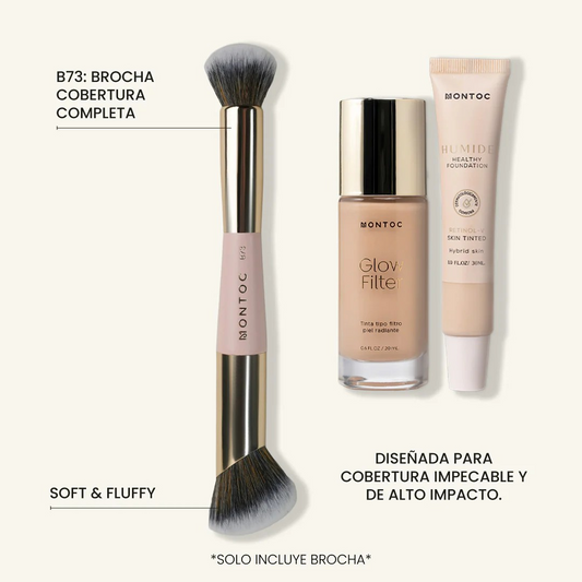 Brocha Doble Individual Para Producto Liquido-Cremoso Montoc B73