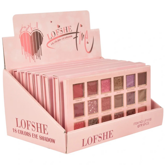 Paleta de Sombras Lofshe Con Espejo 18 Colores Kevin & Coco