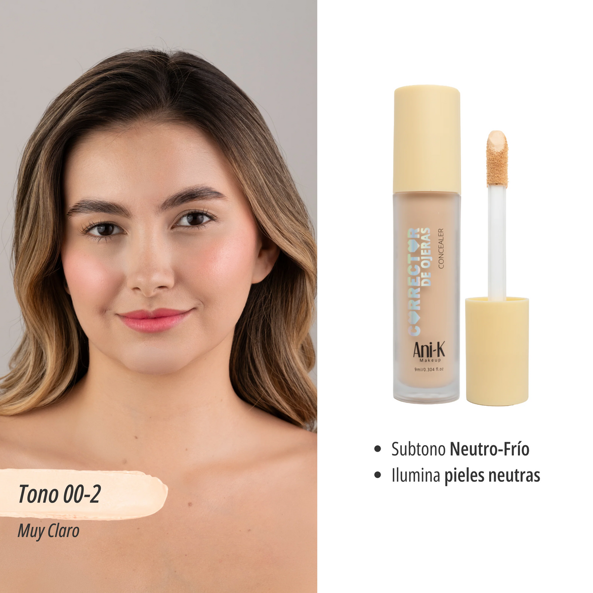 Nuevo! Corrector Liquido Alta Cobertura Bonita Anik - Tono 00-2 CA2668