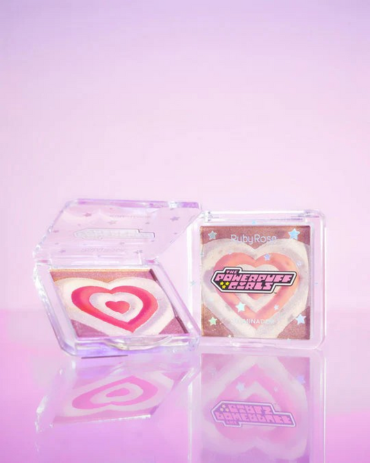 Iluminador Corazon Mosaico Tono 02 Chicas Superpoderosas  Ruby Rose PW-1012-2