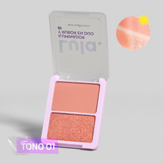 Duo Rubor E Iluminador Mini Lula T01