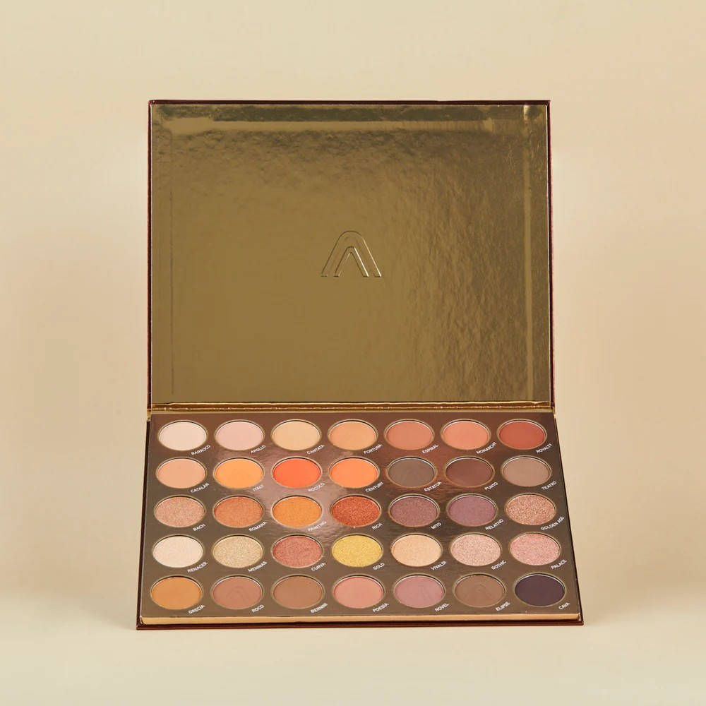 Paleta De Sombras Profesional Atemporal 35 Tonos Tierra Atenea