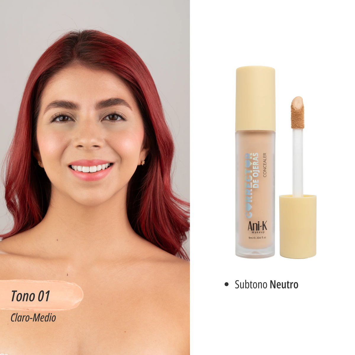Nuevo! Corrector Liquido Alta Cobertura Bonita Anik - Tono 01 CA2668