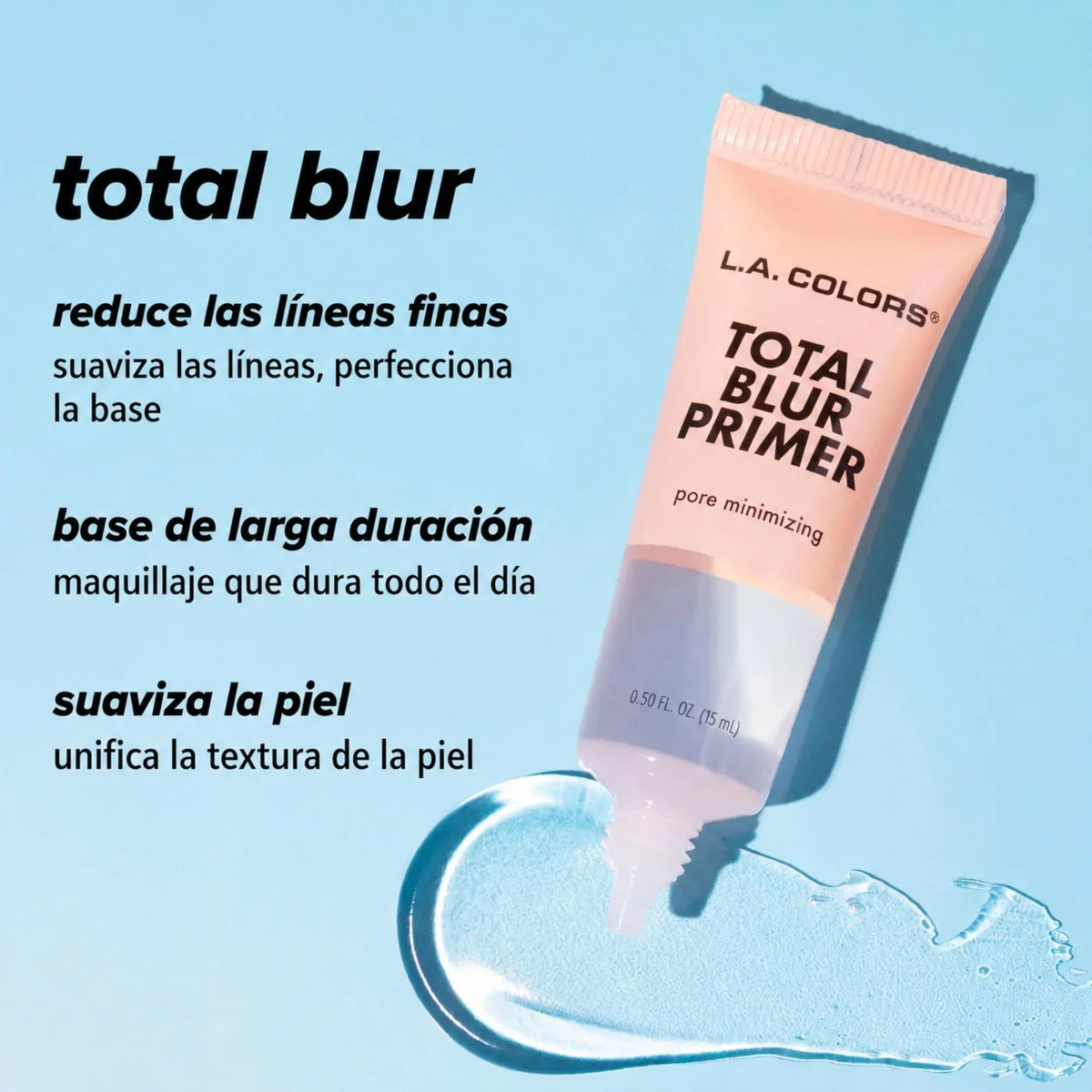Primer Total Blur Acabado Matte Y Minimización de Poros LA Colors CBF901