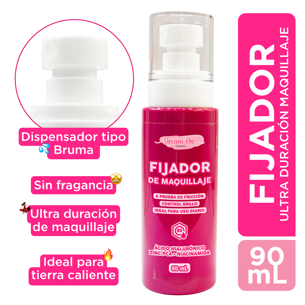 Fijador de Maquillaje A prueba de Todo - Dream On Cosmetics 80mL DRM64