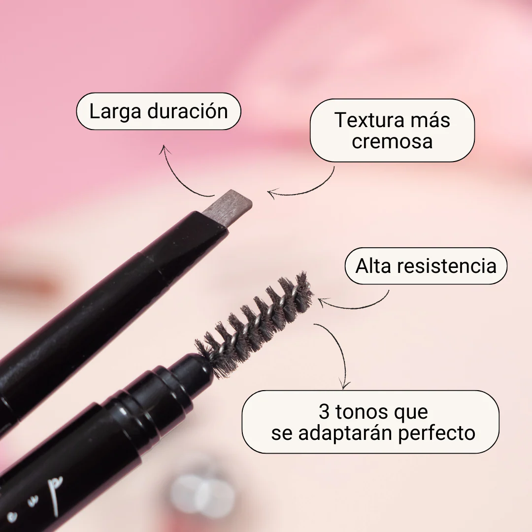Lapiz Doble para Cejas Punta Delgada con Cepillo Tono 01 CA1481 ANIK