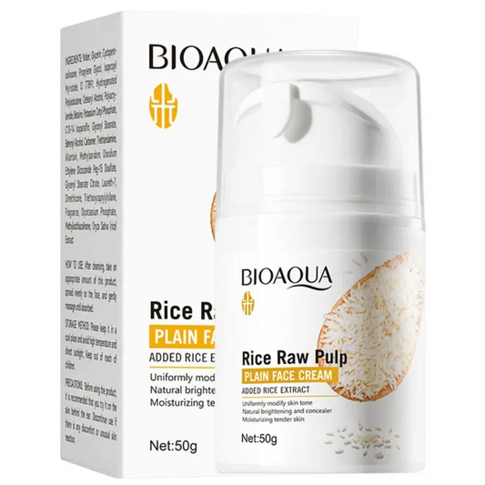 Crema Facial De Arroz Con Dispensador Bioaqua BQY09906