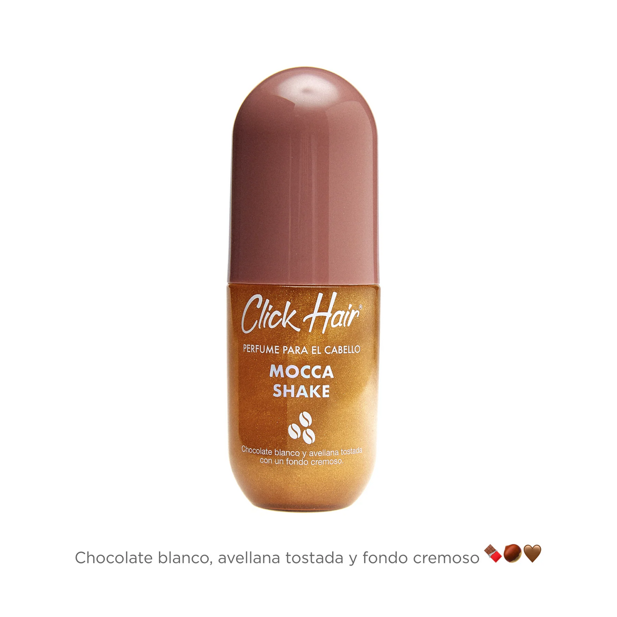 Perfume Capilar Con Glitter Mocca Shake  100ml Click Hair