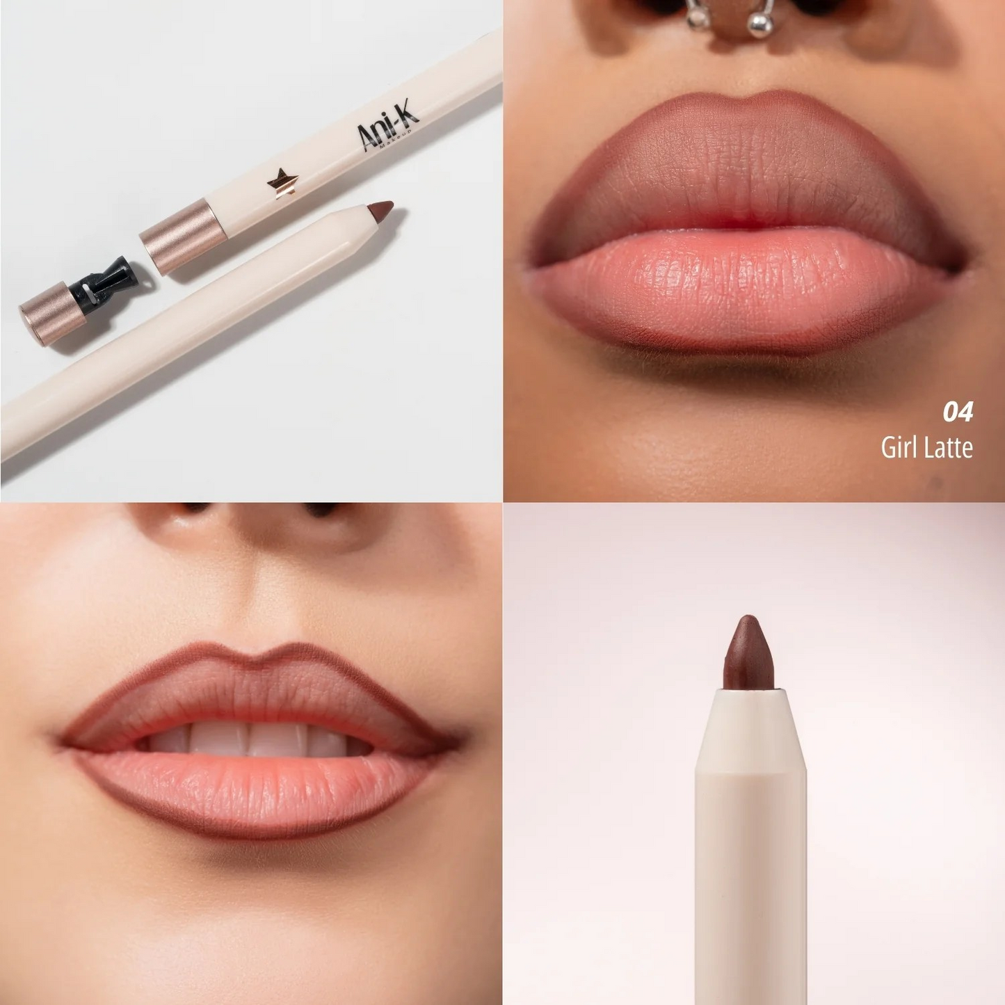 Lápiz Para Labios Retráctil Kiis Definition Anik - T04 Girl Latte CA2294