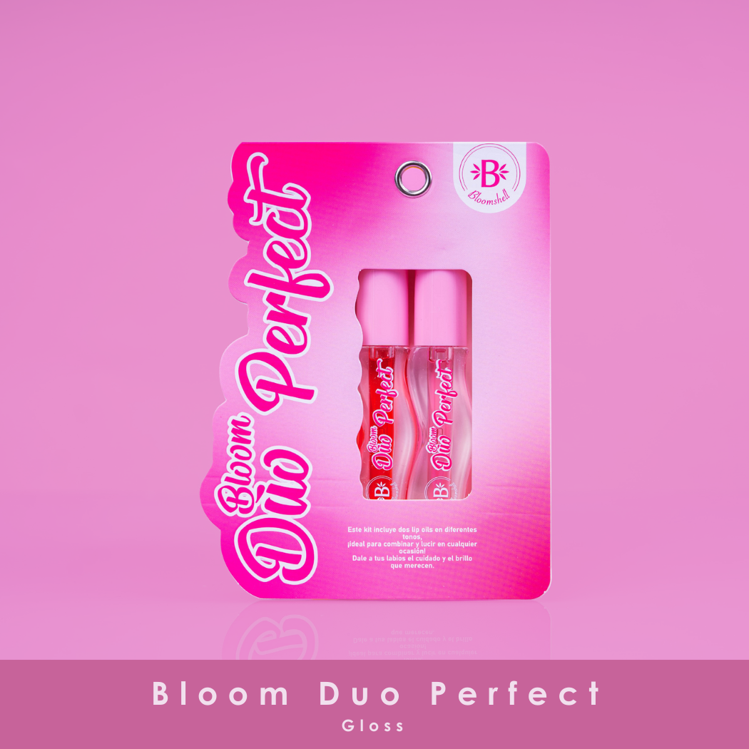 Kit Labios Bloom Duo Perfect: 2 Lip Oil De Labios Hidratante Bloomshell BLK11390